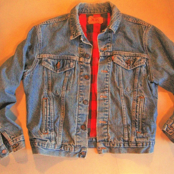 Levi's Other - Vntg Levis Jean Jacket Trucker 44L Buffalo Plaid
